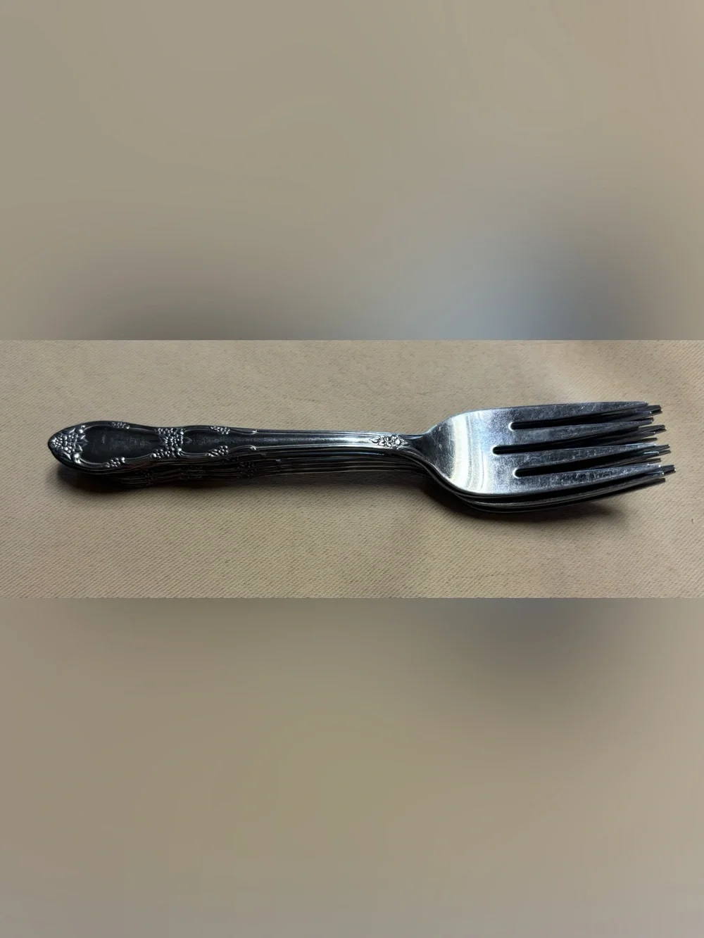LOT of 6 Salad Forks WM A Rogers Oneida Fenway Daydream Stainless Steel Flatware